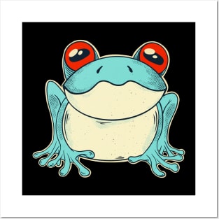 Frog Cottagecore Aesthetic Animal Lover Posters and Art